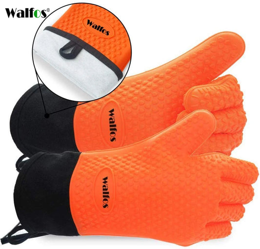 Long Silicone Kitchen Gloves-BBQ Grill Gloves