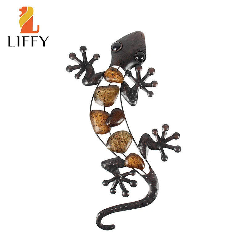 Gecko Wall Art for Garden Decoration