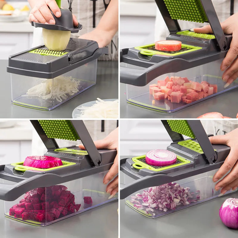 14/16 in 1 Multifunctional Vegetable Chopper, Dicer Cut