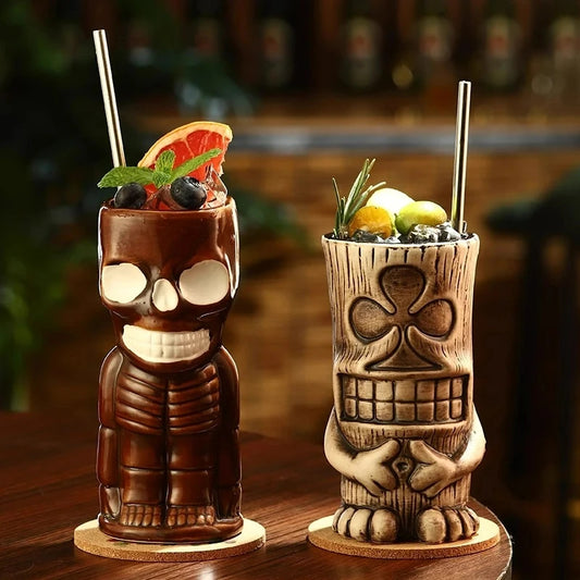 Creative Ceramic Tiki Mug Personalized Tiki Mugs