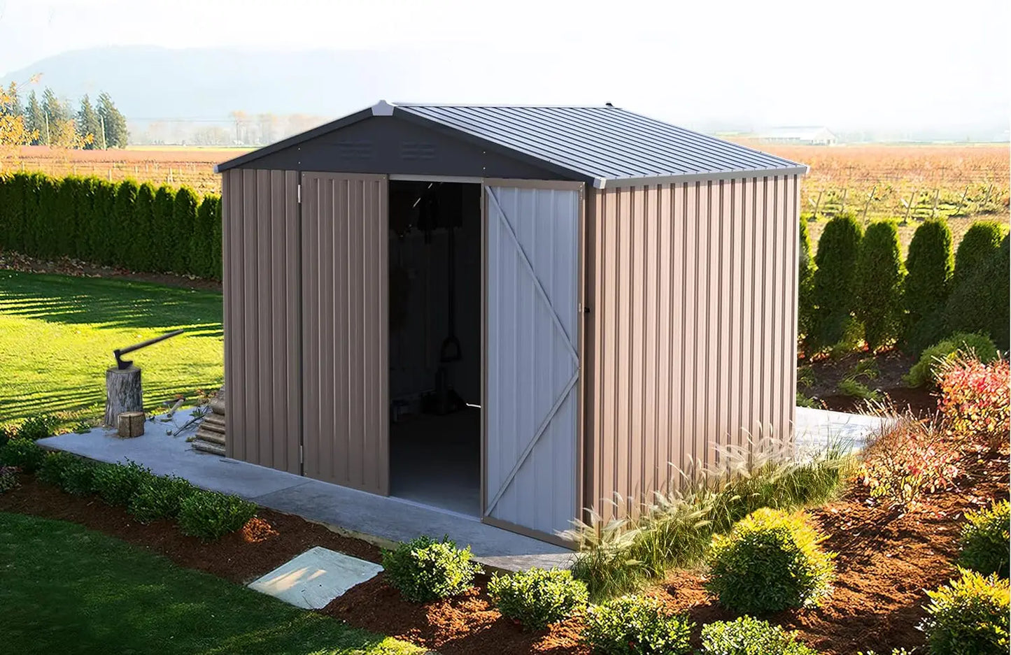 Metal Storage Shed, Lockable Bike Shed