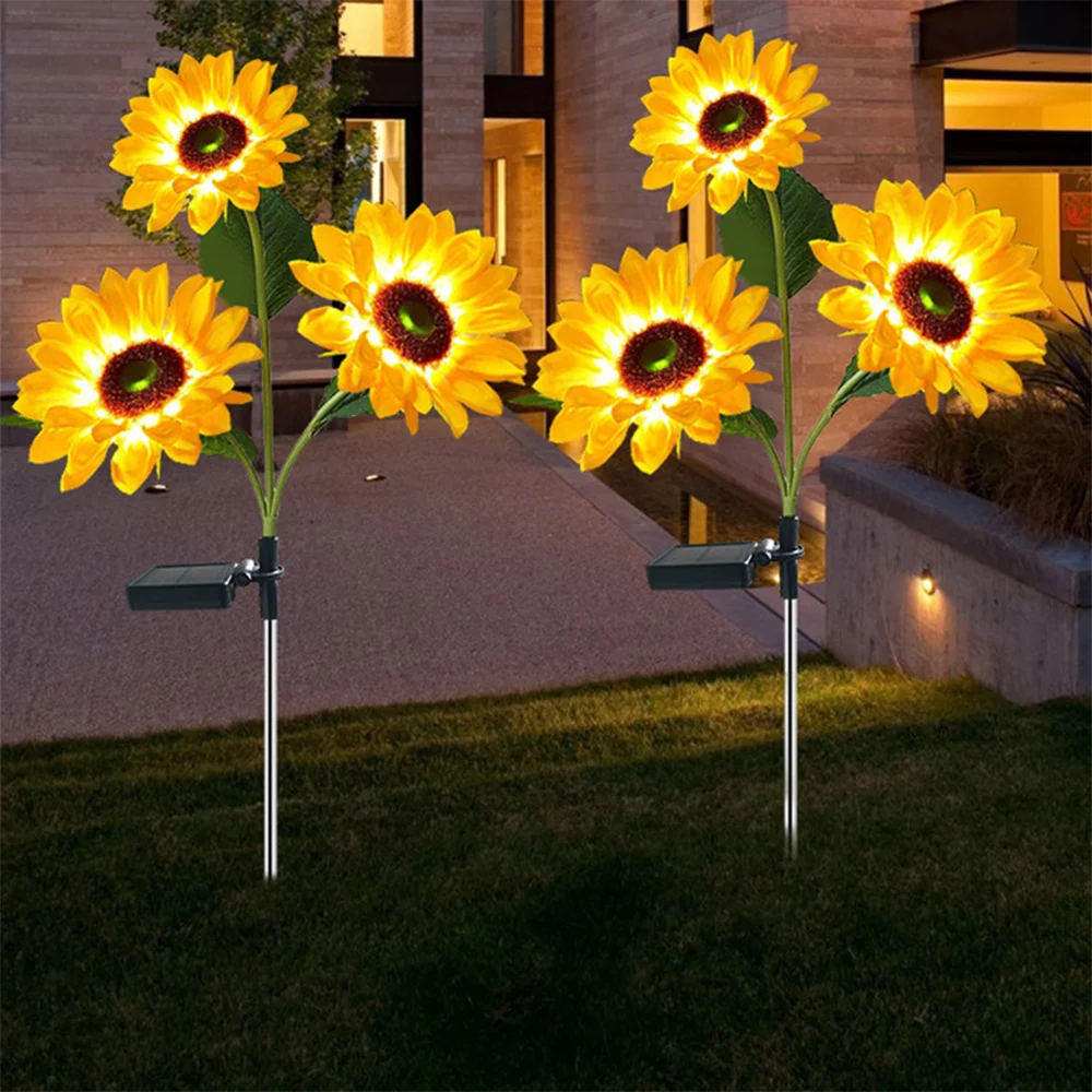 1/3 Head  Sunflower Outdoor Lawn Light