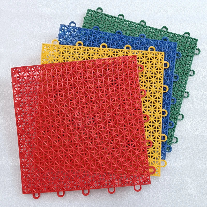 Bathroom splicing mats grid waterproof suspension kindergarten sports floor car wash balcony garden swimming pool plastic tile