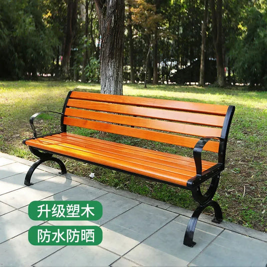 Park Outdoor   Leisure Courtyard Bench   Row   Garden Courtyard Park Rest  Waterproof Chair