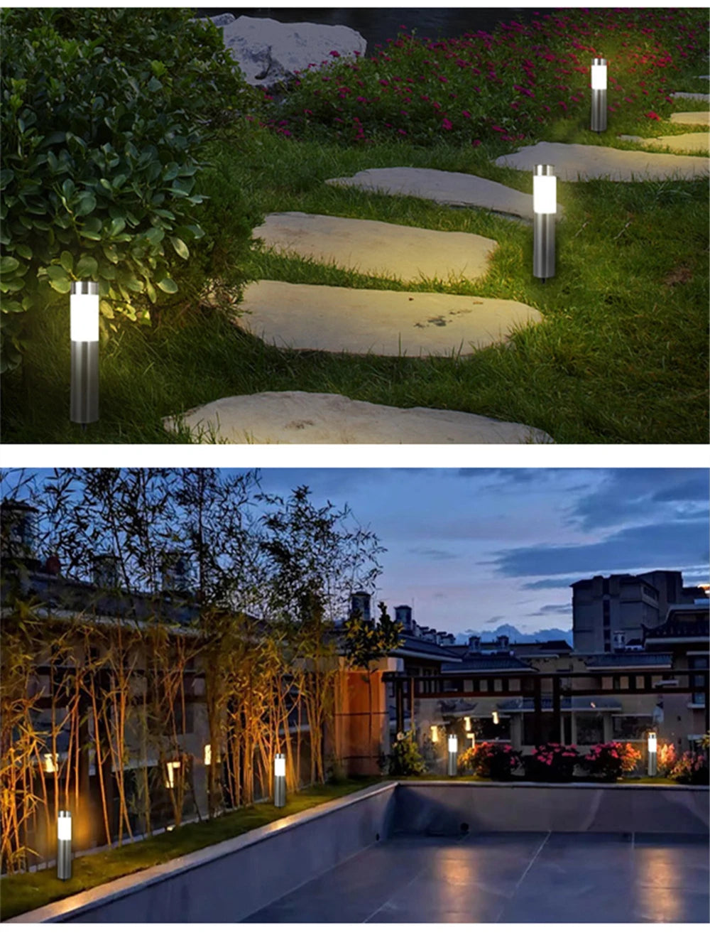 1/2/4 Pack Solar Garden Pathway Lights