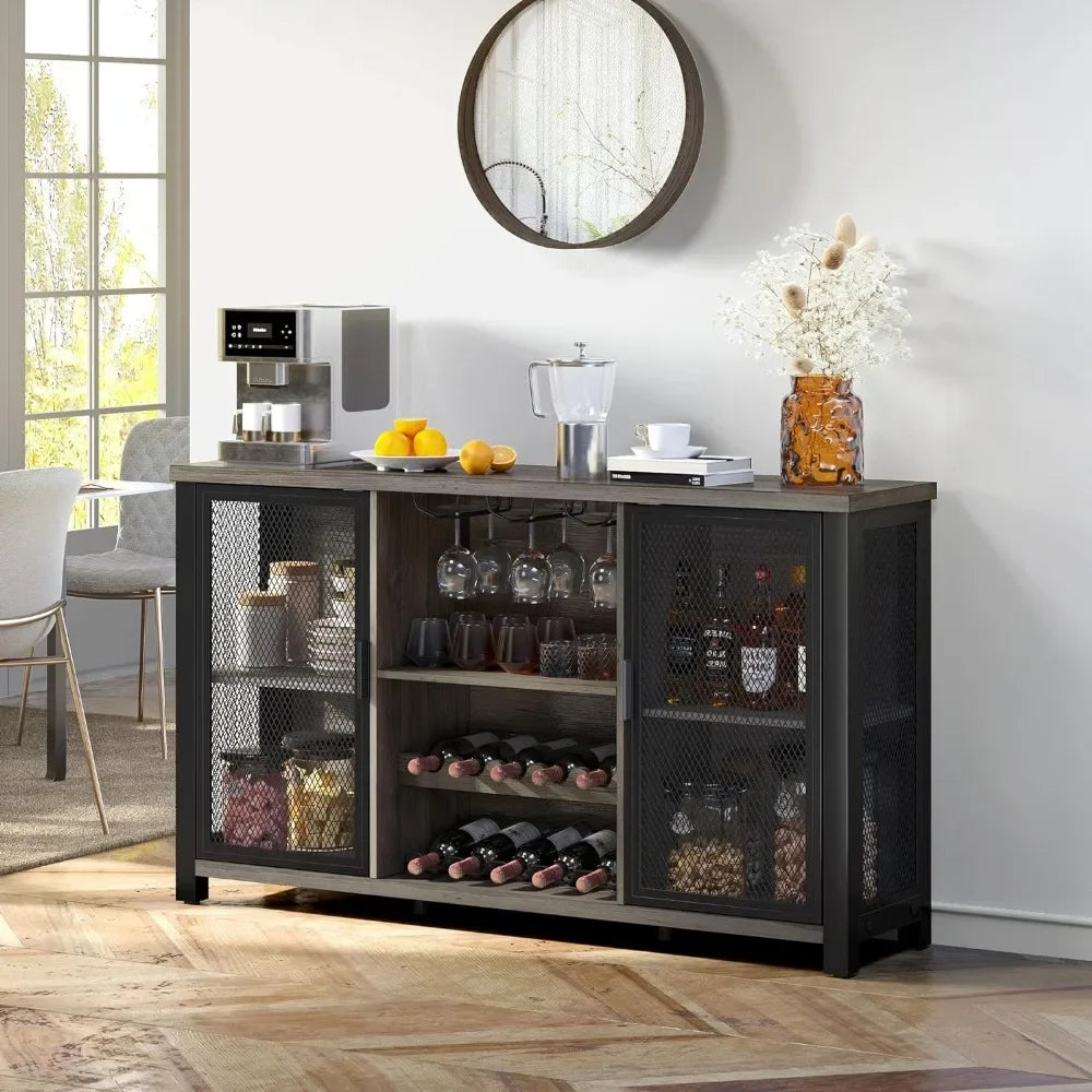 Home Bar Cabinet for Liquor and Glasses