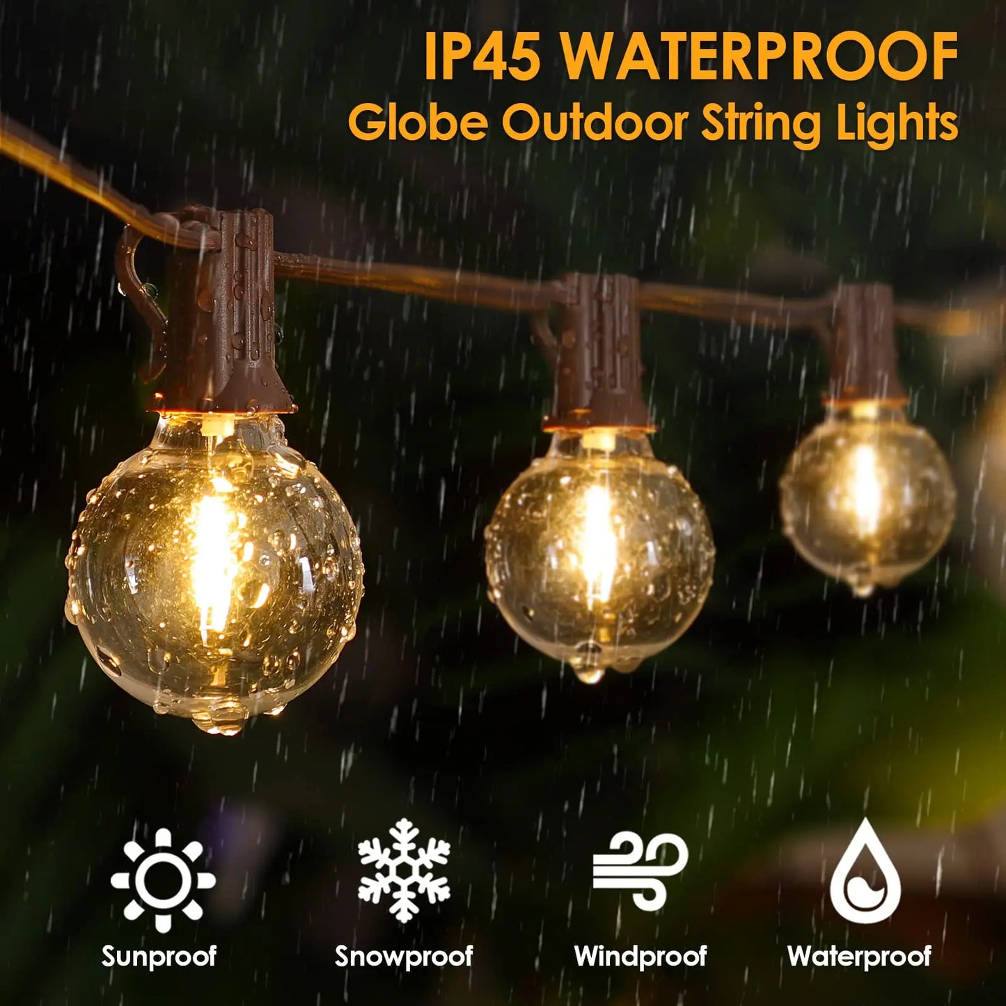 Dimmable Shatterproof Plastic G40 Globe LED Bulbs EU