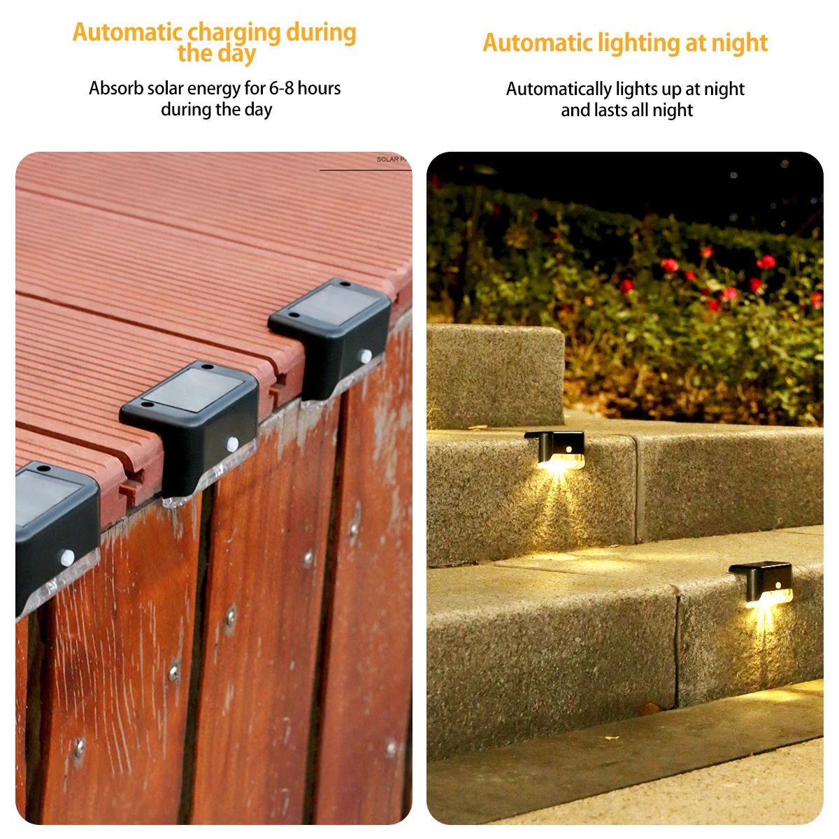 Step Deck Lights Lamps Garden Lighting Fence Courtyard Decor