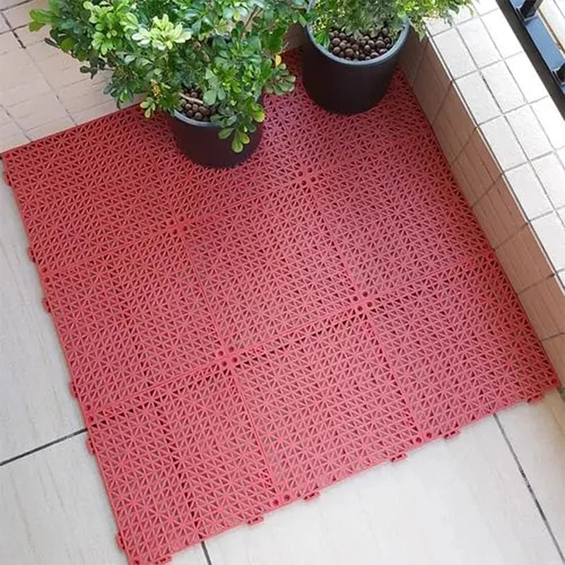 Bathroom splicing mats grid waterproof suspension kindergarten sports floor car wash balcony garden swimming pool plastic tile