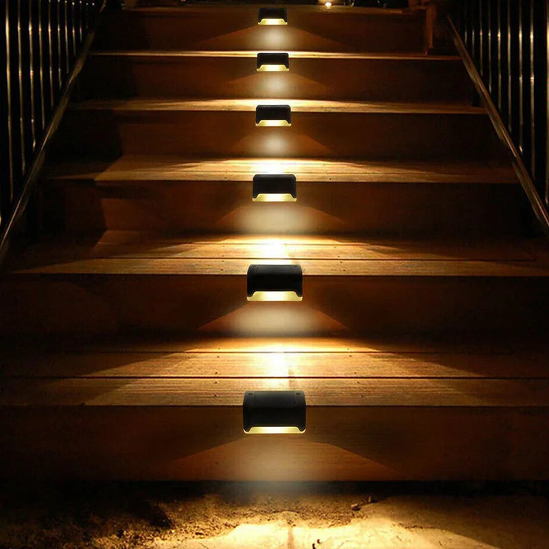 1/4/10/20pcs LED Solar Stair Light