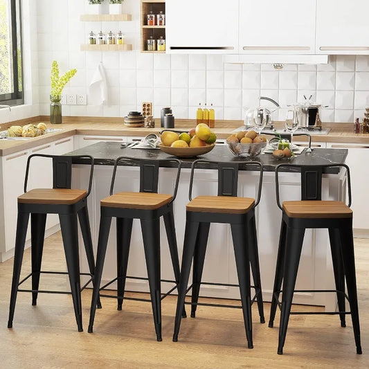 Metal Bar Stools, Counter Height