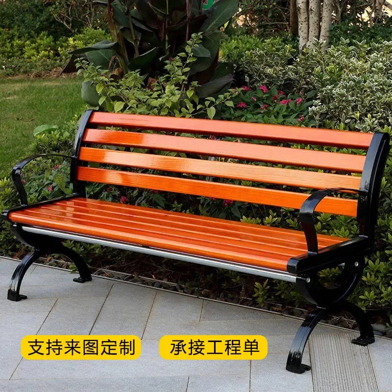 Park Outdoor   Leisure Courtyard Bench   Row   Garden Courtyard Park Rest  Waterproof Chair