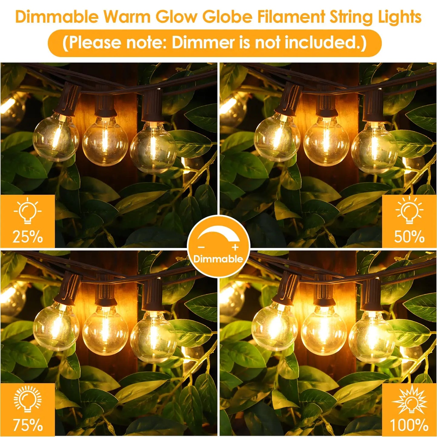 Dimmable Shatterproof Plastic G40 Globe LED Bulbs EU