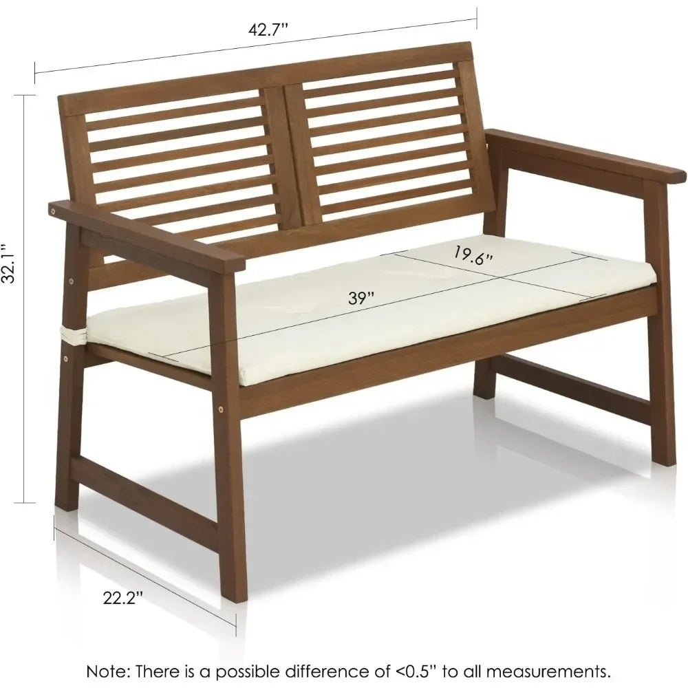 Tioman Hardwood Outdoor Bench in Teak Oil