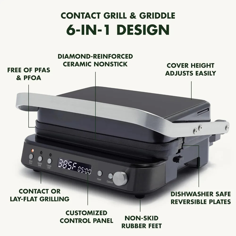 6-in-1 Multifunction Contact Grill & Griddle