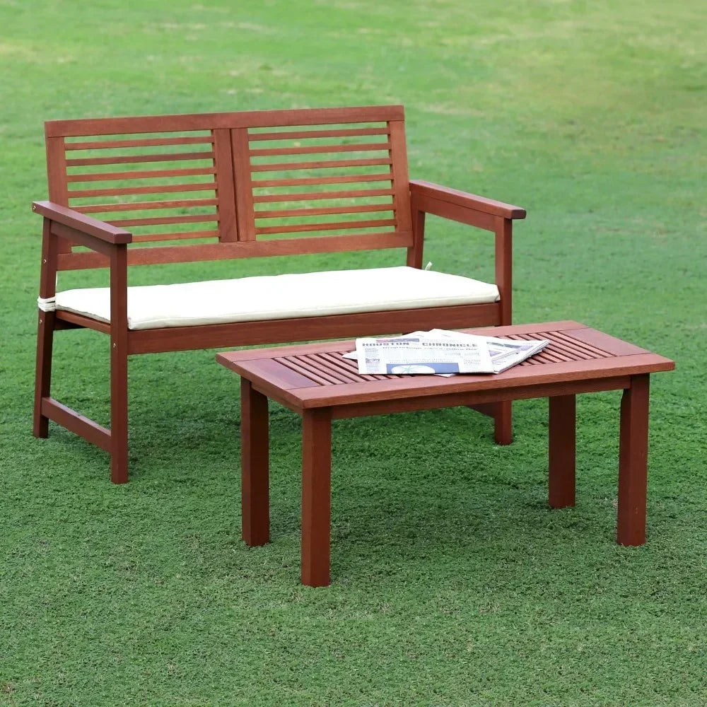 Tioman Hardwood Outdoor Bench in Teak Oil