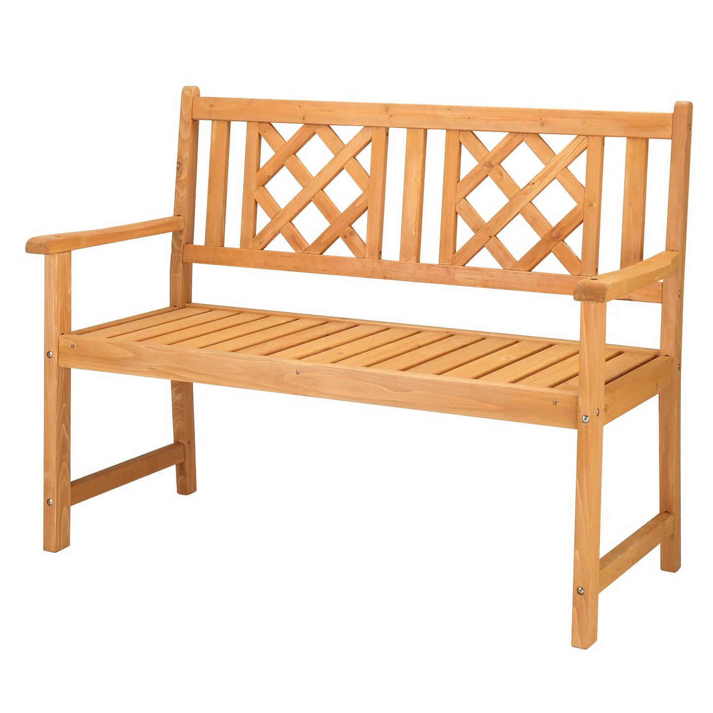 118*56.5*90cm Outdoor Garden Bench Burlywood