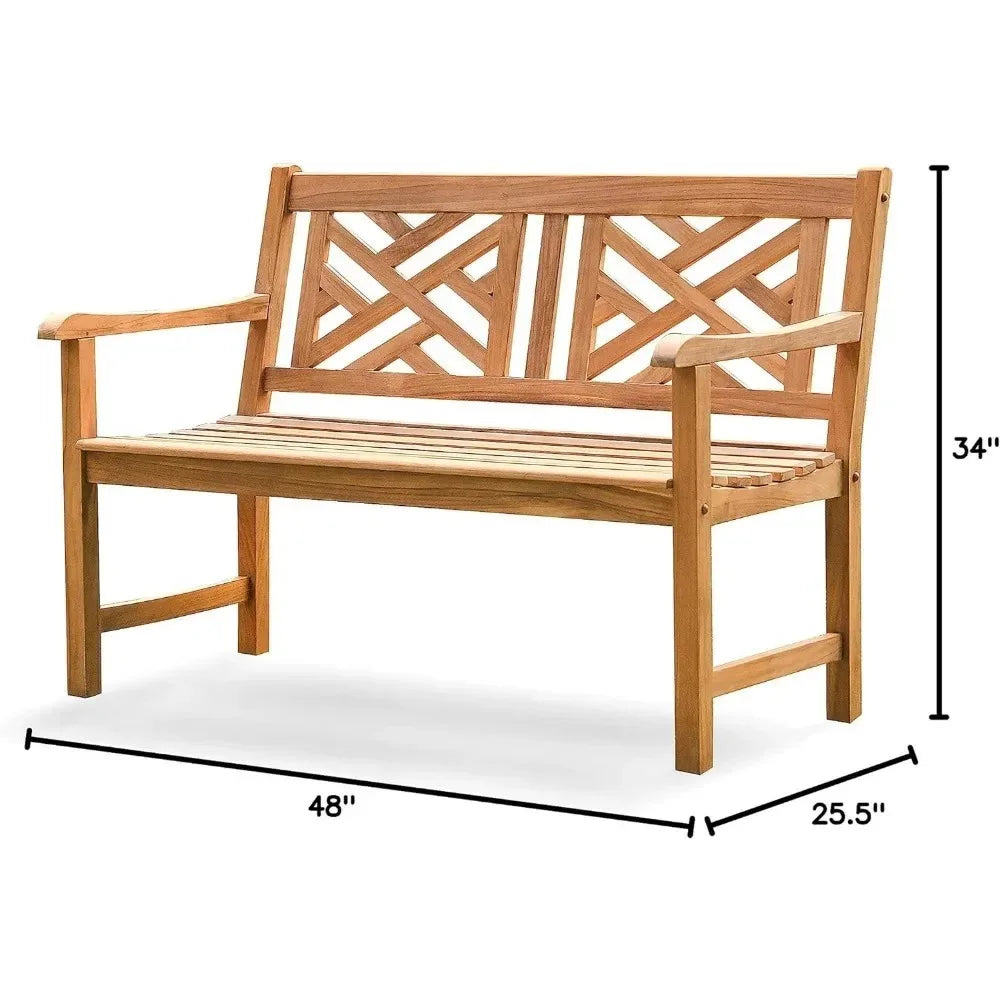 Outdoor Garden Bench ,Arie/Natural Teak Outdoor Armchair