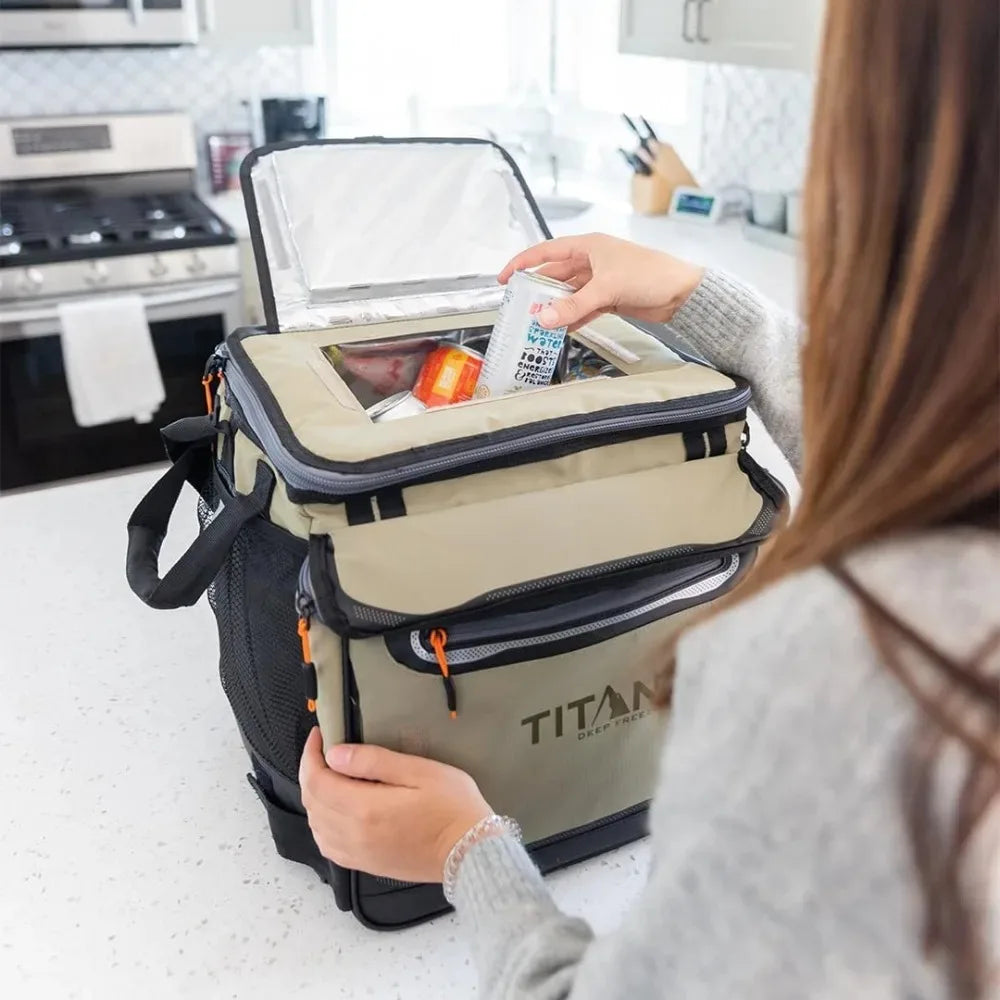 Titan Deep Freeze ,Collapsible Rolling Cooler