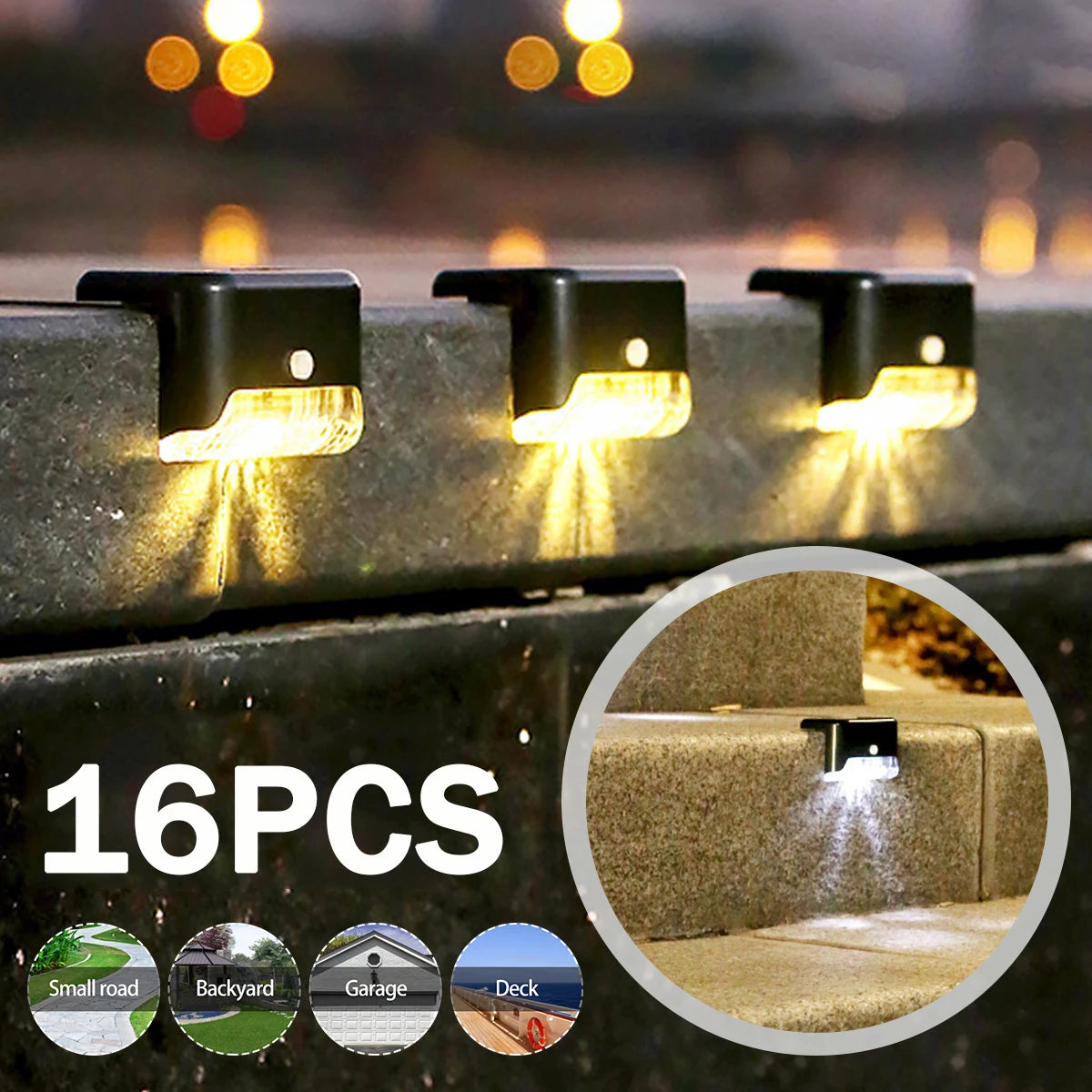 Step Deck Lights Lamps Garden Lighting Fence Courtyard Decor