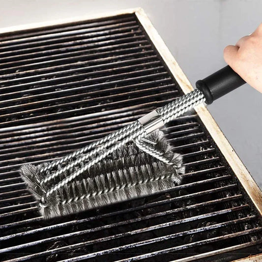 Stainless Steel BBQ Barbecue Grill Cleaning Brush