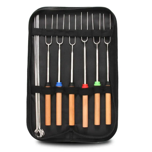 Telescopic BBQ Fork BBQ Skewers Set