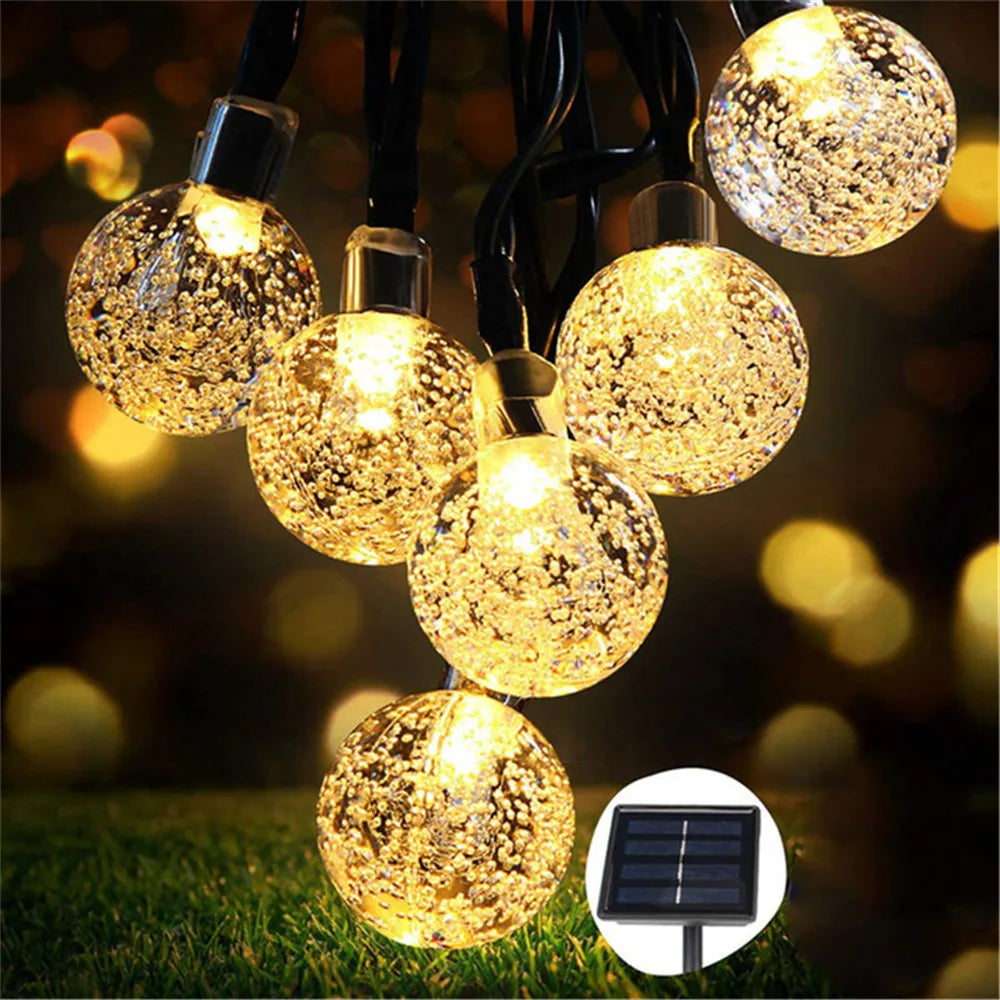 100 LED Crystal Globe Lights With 8 Modes