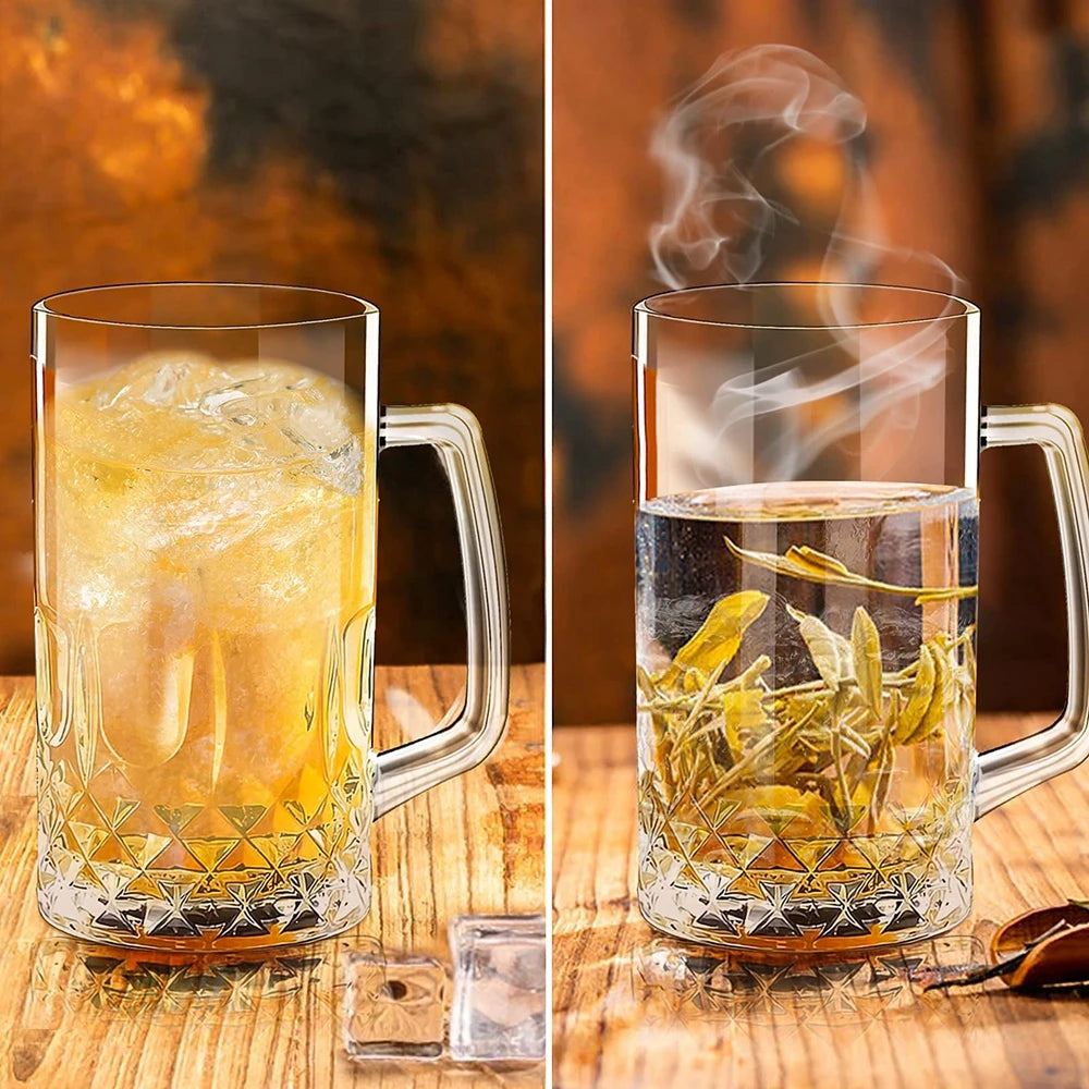 Thick Glass Beer Mug , Drinkware Party Bar