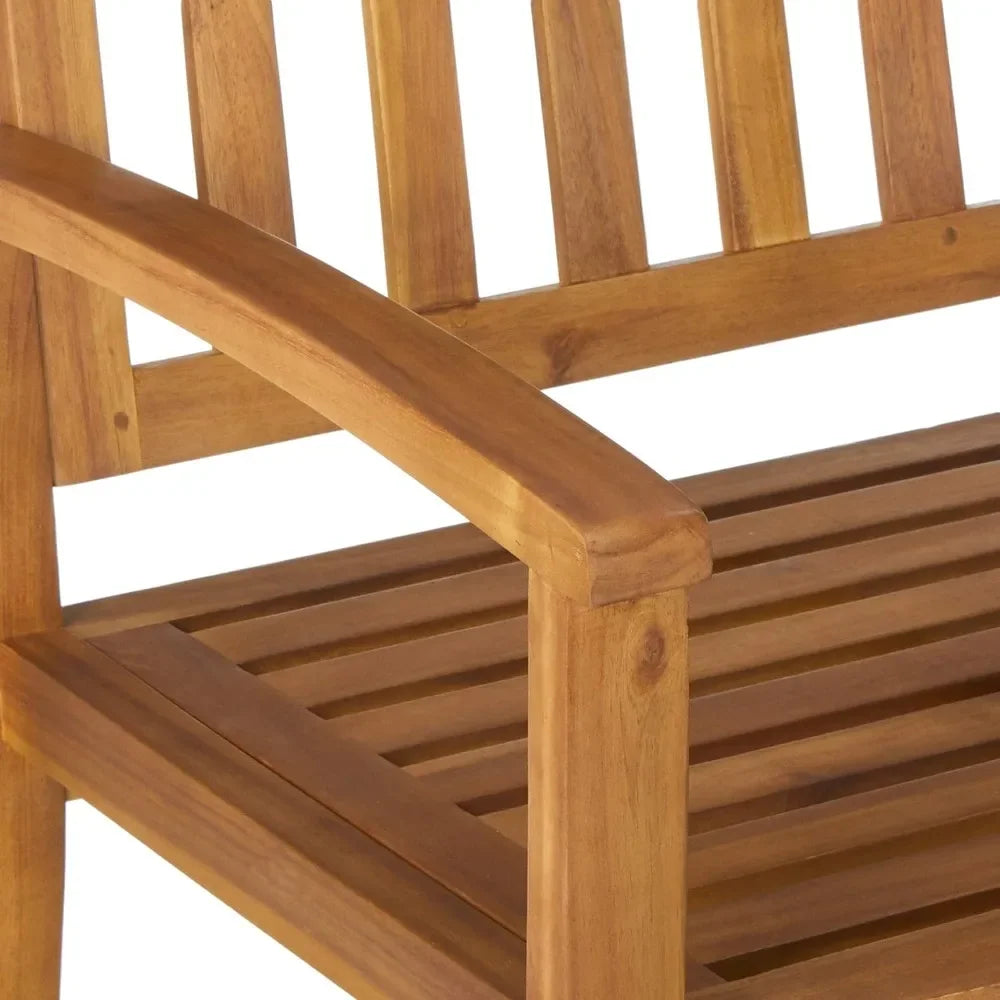 Loja Acacia Bench Patio Furniture Teak Finish