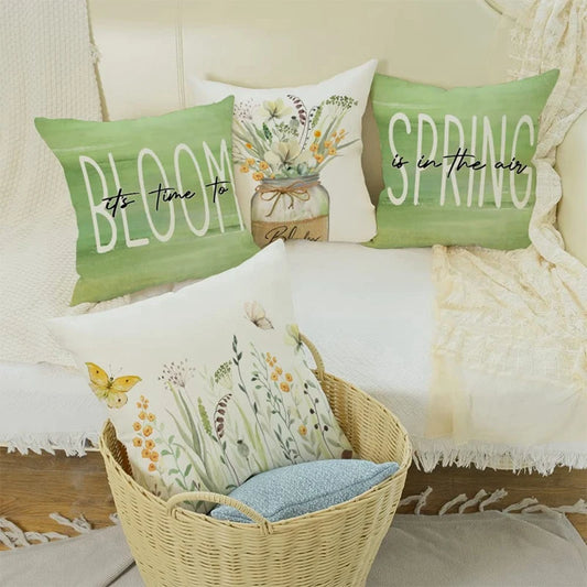 Spring Pillow Covers 18X18 Set Of 4