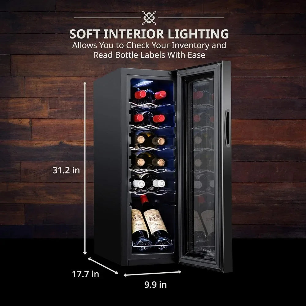 Wine Cooler Refrigerator w/Lock