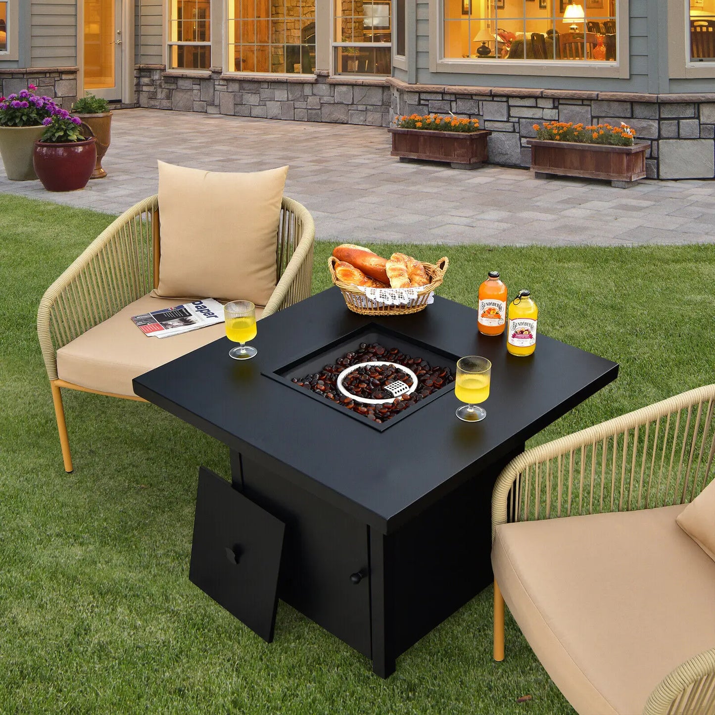 32" Propane Fire Pit Table