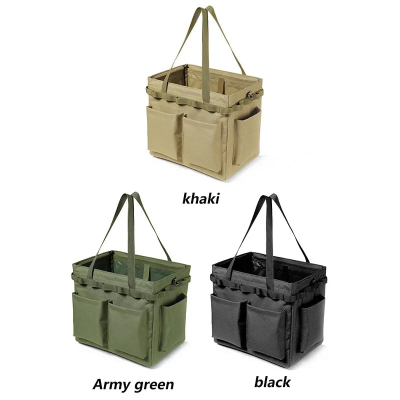 Outdoor camping picnic folding portable tool organizer