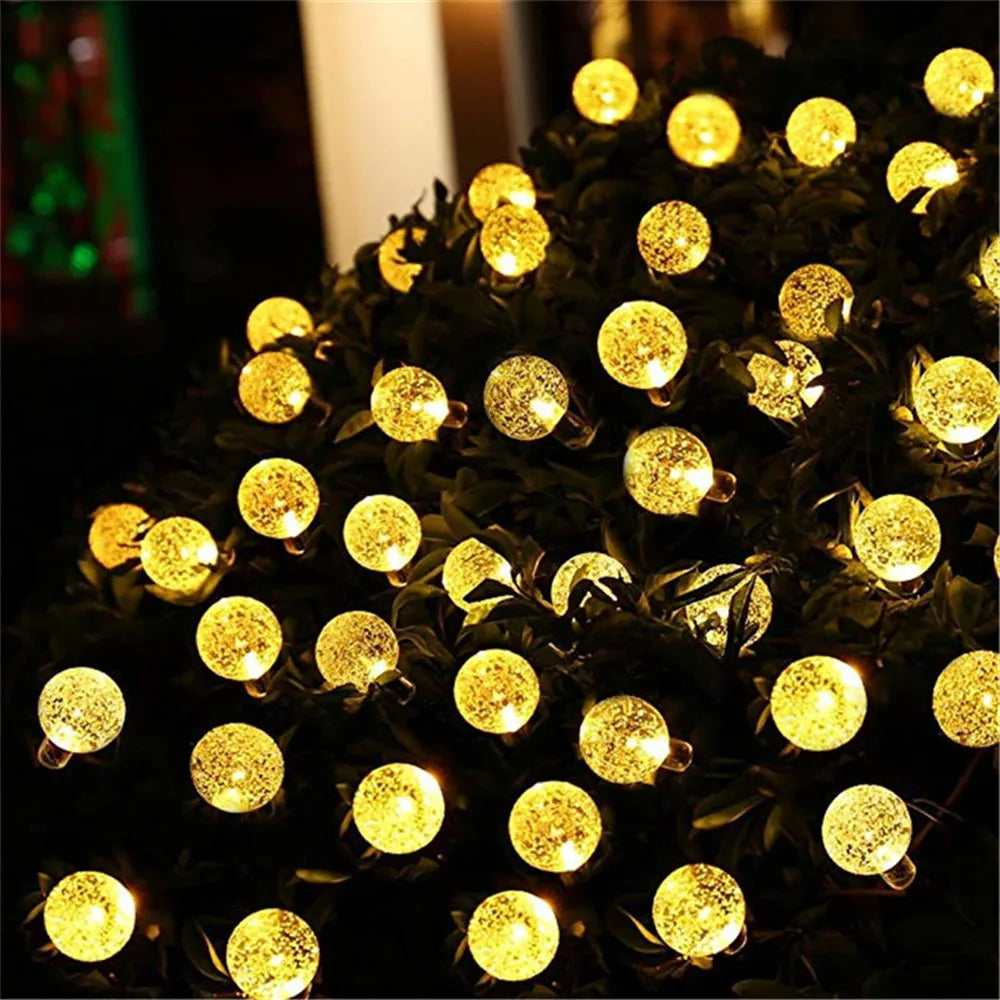 100 LED Crystal Globe Lights With 8 Modes