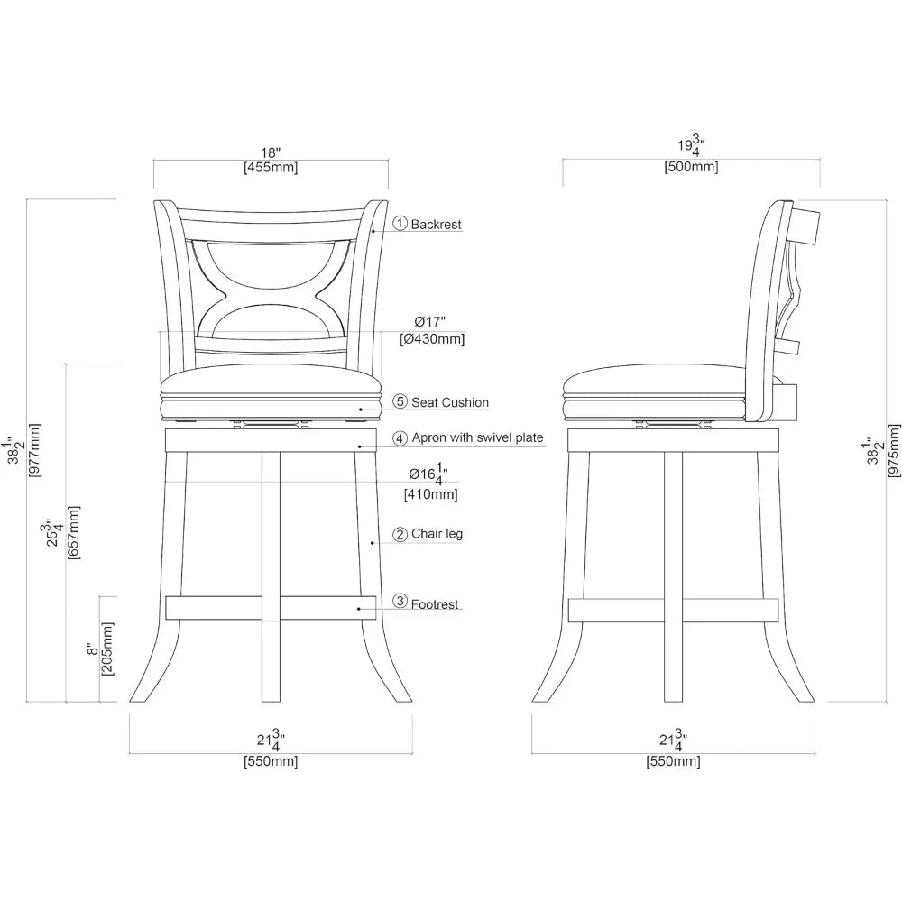 Florence 24-Inch Bar Stool