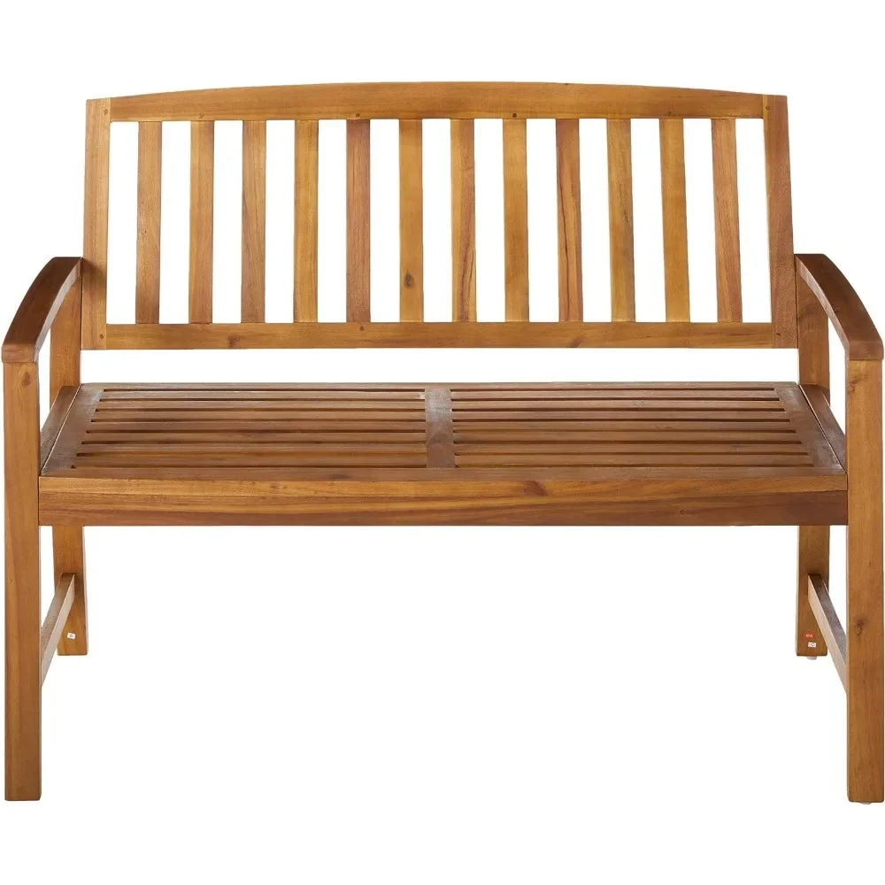 Loja Acacia Bench Patio Furniture Teak Finish