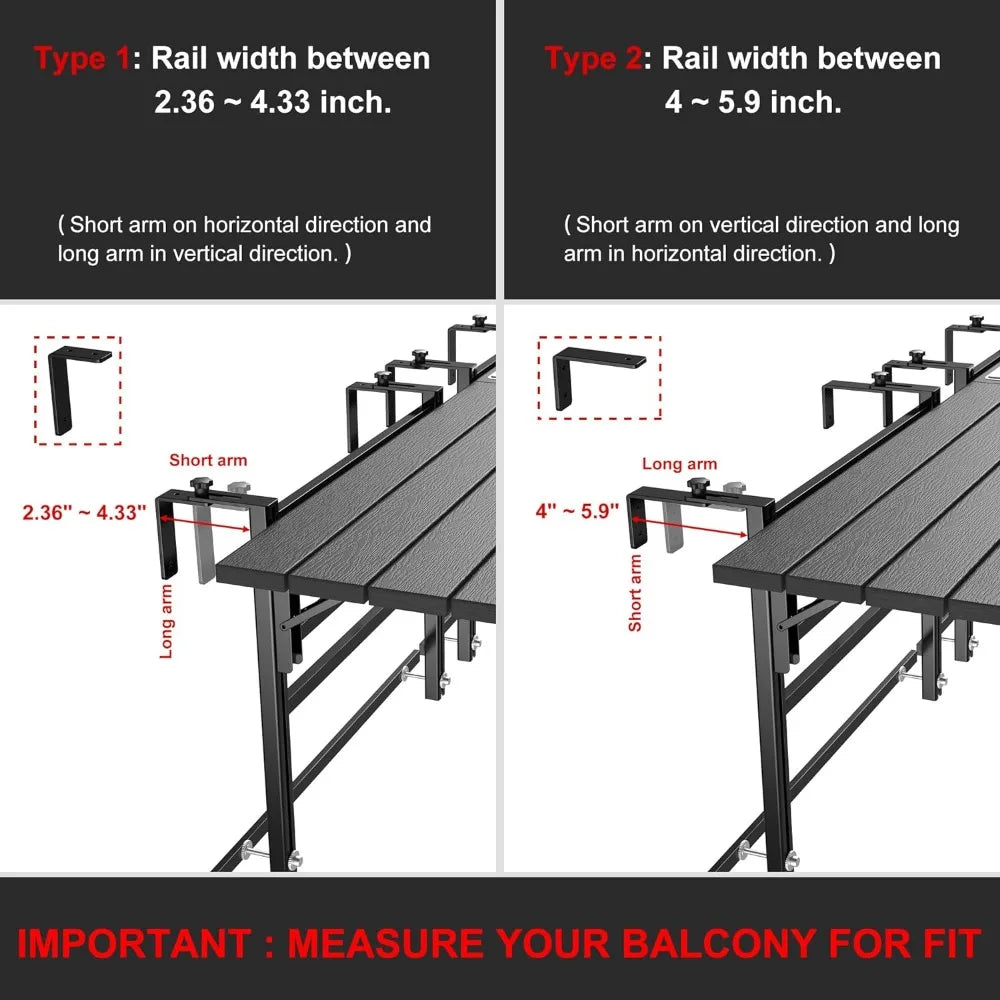 Balcony Table Outdoor Patio Bar Table