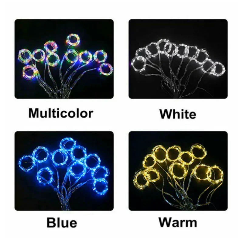 Solar Curtain Light, Solar Fairy Garland String Lights