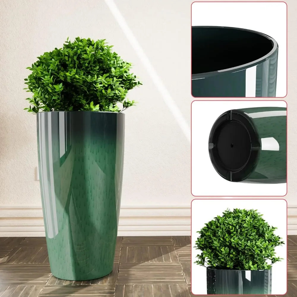 21 Inch Tall Planters for Outdoor Plants