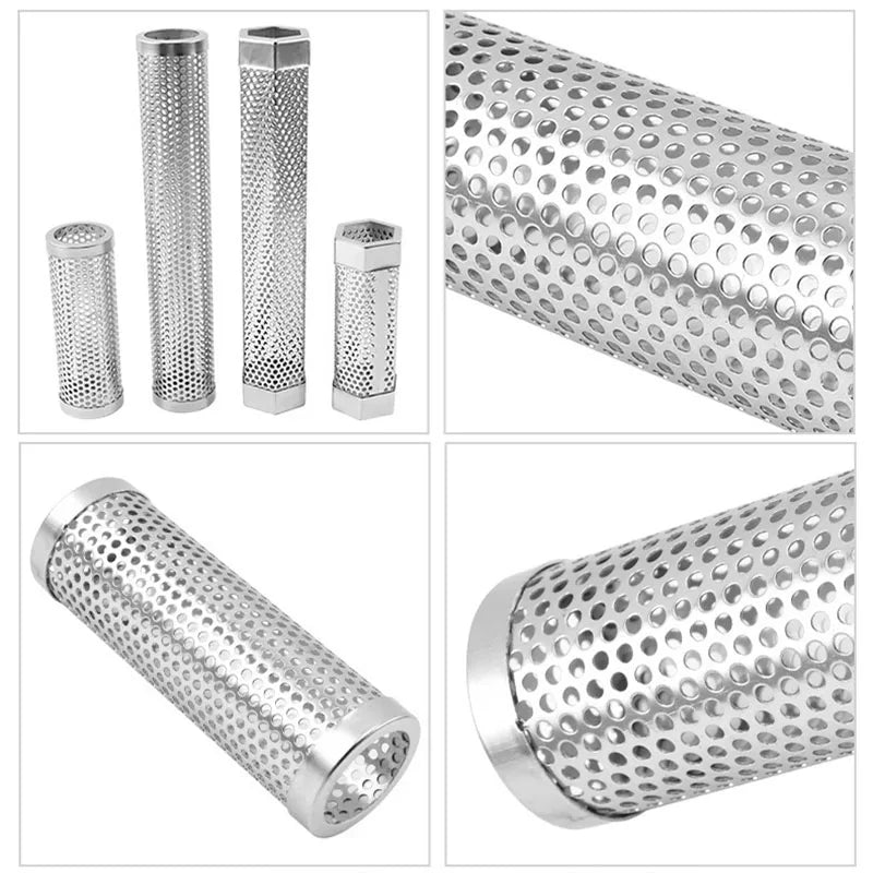 BBQ Stainless Steel Perforated Mesh Pellet Smoker Tube