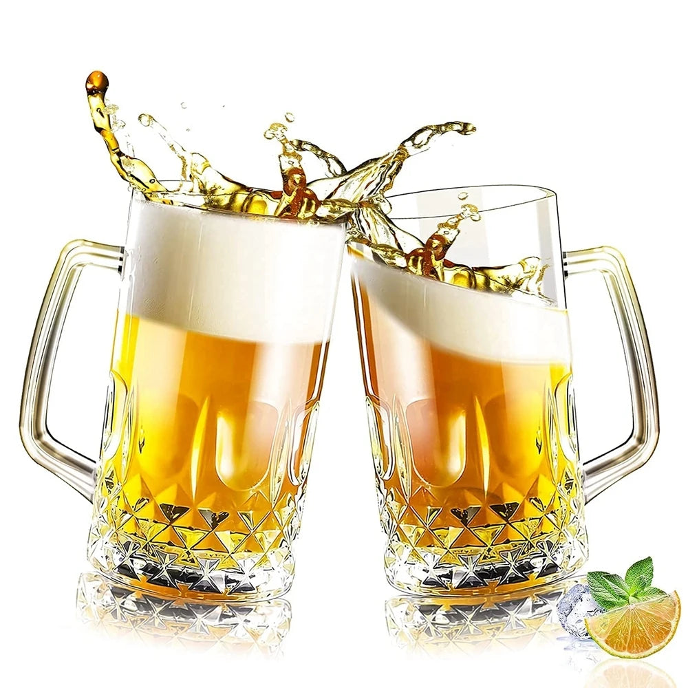 Thick Glass Beer Mug , Drinkware Party Bar