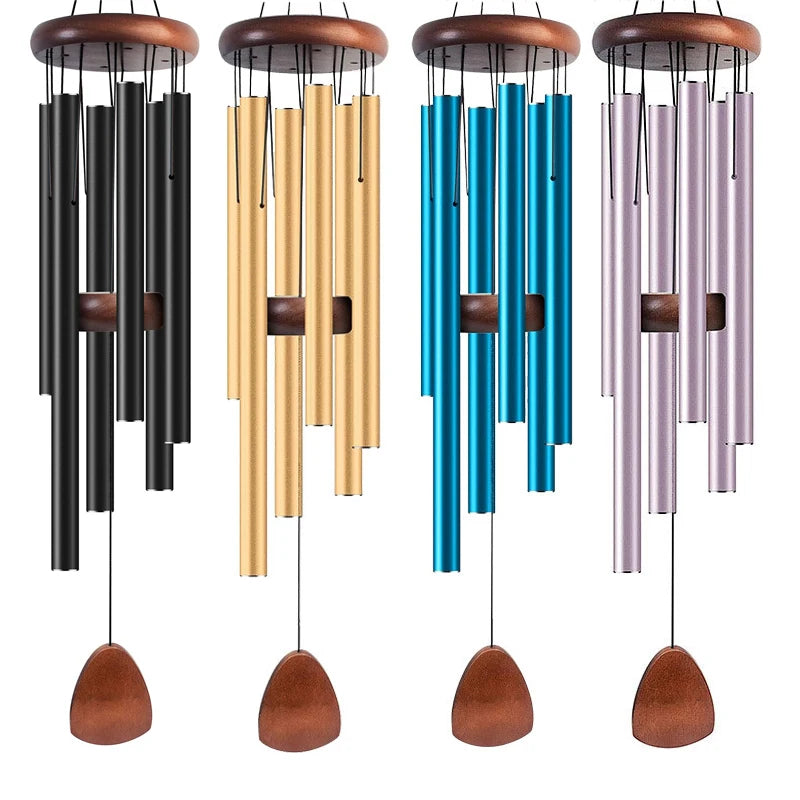 Metal Windchime Aluminum Windbell Wind Chimes 6 Rods