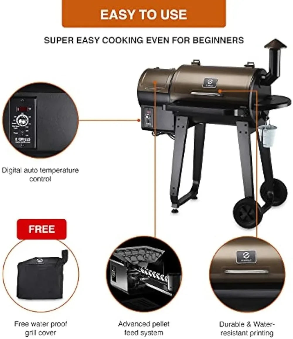 6 in 1 BBQ Grill- Temperature Control