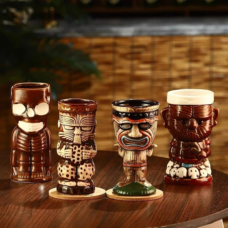 Creative Ceramic Tiki Mug Personalized Tiki Mugs