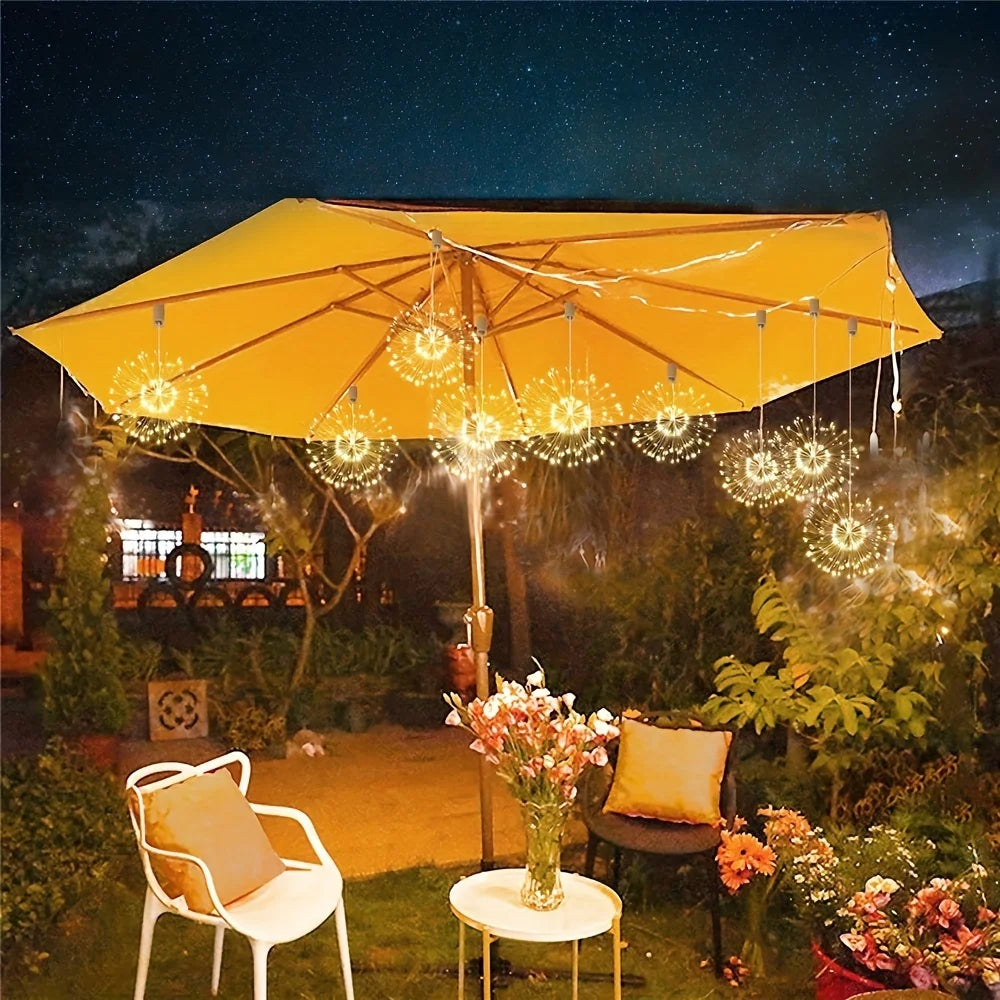 Suspended Solar Firework Light