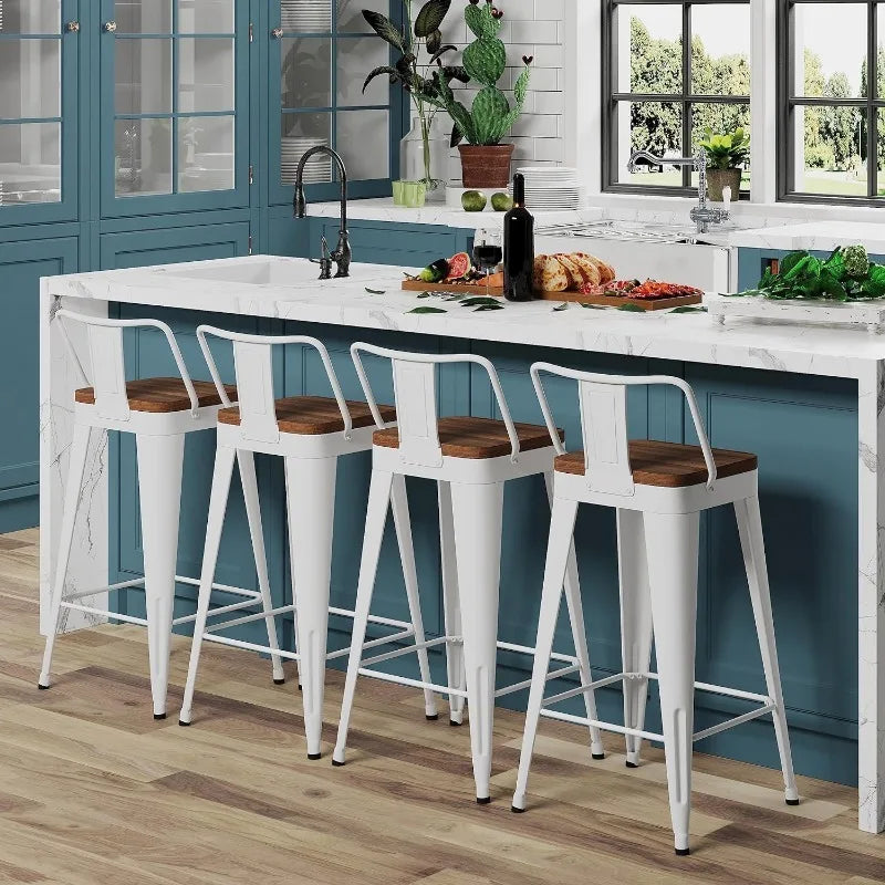 Metal Bar Stools, Counter Height