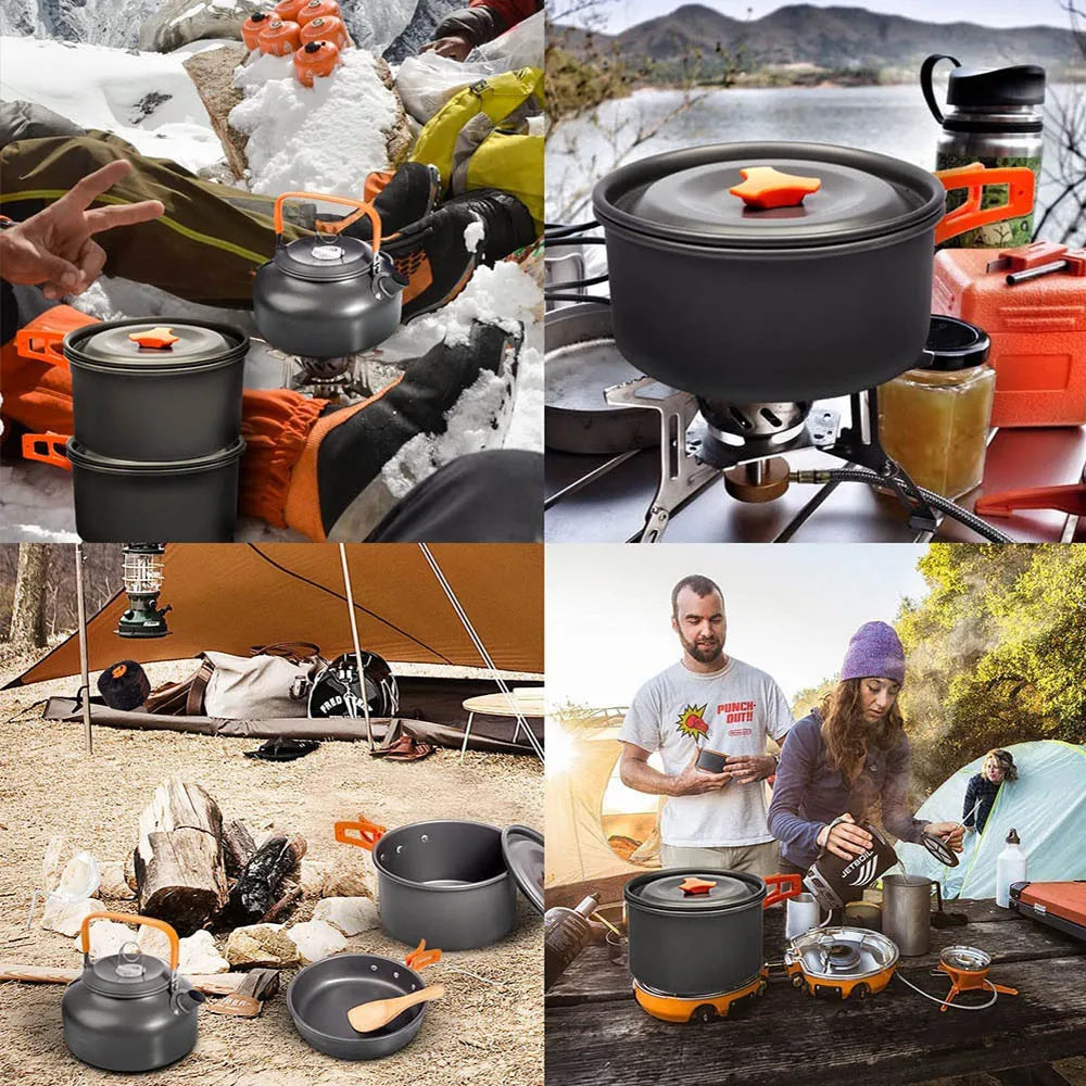 Aluminum Camping Cookware Kit